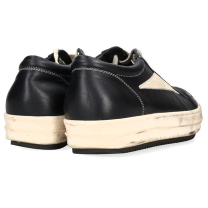 Rick Owens Leather Low Top Sneakers Black Size EU 40
