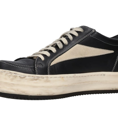 Rick Owens Leather Low Top Sneakers Black Size EU 40