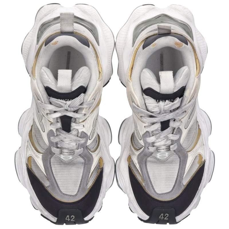 BALENCIAGA Cargo Low Top Sneakers Gray Size EU 42