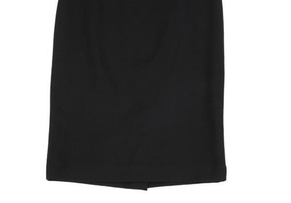 JIL SANDER Black Cashmere Blend Pencil Midi Skirt Size 36