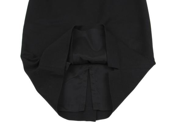 JIL SANDER Black Cashmere Blend Pencil Midi Skirt Size 36