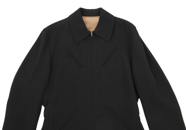 Jean Paul GAULTIER CLASSIQUE Rayon Wool Top Black Size 48