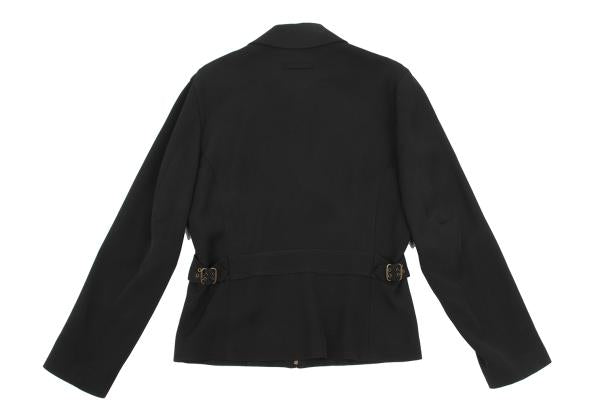 Jean Paul GAULTIER CLASSIQUE Rayon Wool Top Black Size 48