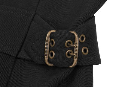 Jean Paul GAULTIER CLASSIQUE Rayon Wool Top Black Size 48