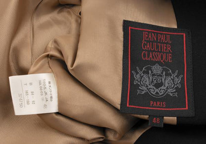 Jean Paul GAULTIER CLASSIQUE Rayon Wool Top Black Size 48