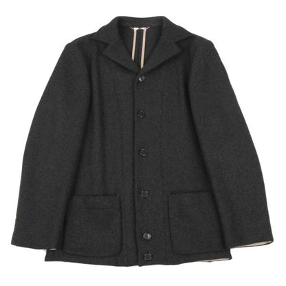 DOLCE&GABBANA Wool Blend Patch Jacket Charcoal Size 48