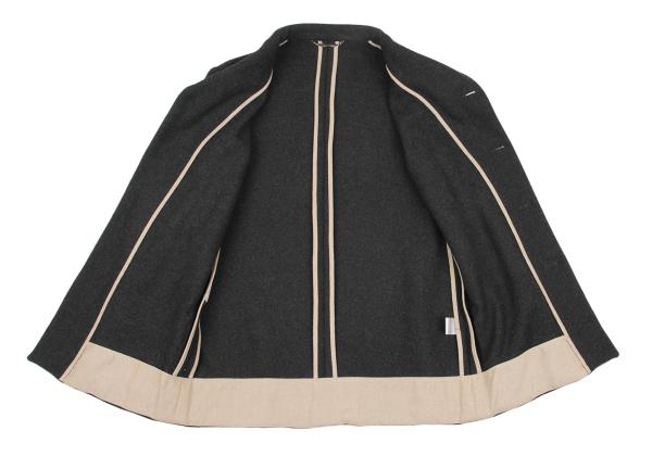 DOLCE&GABBANA Wool Blend Patch Jacket Charcoal Size 48