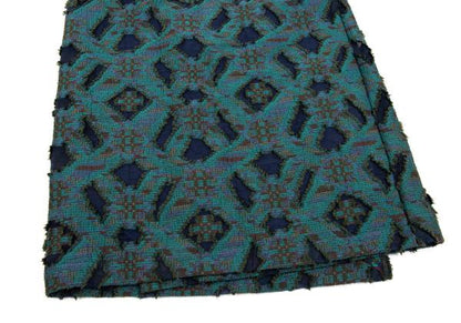 ISSEY MIYAKE HaaT Openwork Jacquard Wrap Skirt Green Size M