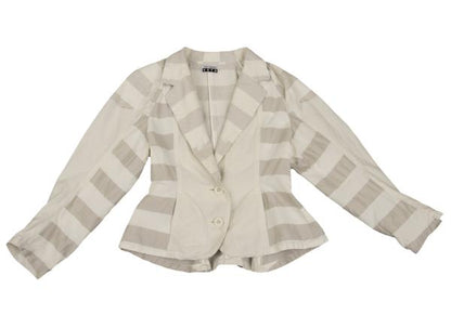 ISSEY MIYAKE FETE A-POC INSIDE Side Jacket Off-Beige Size 2