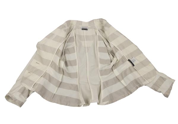 ISSEY MIYAKE FETE A-POC INSIDE Side Jacket Off-Beige Size 2