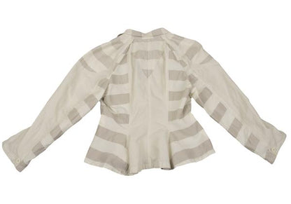 ISSEY MIYAKE FETE A-POC INSIDE Side Jacket Off-Beige Size 2