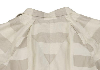 ISSEY MIYAKE FETE A-POC INSIDE Side Jacket Off-Beige Size 2