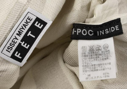ISSEY MIYAKE FETE A-POC INSIDE Side Jacket Off-Beige Size 2