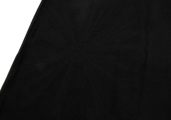 ISSEY MIYAKE FETE A-POC Sunburst Mesh Skirt Black Size 2