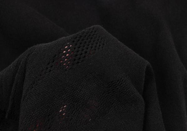 ISSEY MIYAKE FETE A-POC Sunburst Mesh Skirt Black Size 2