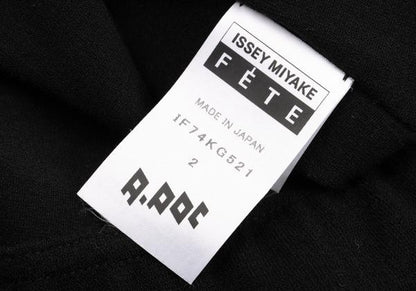 ISSEY MIYAKE FETE A-POC Sunburst Mesh Skirt Black Size 2
