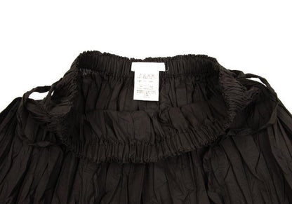PLEATS PLEASE Poly-Cotton Wrinkled Pleat Skirt Brown Size 2