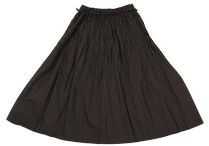 PLEATS PLEASE Poly-Cotton Wrinkled Pleat Skirt Brown Size 2