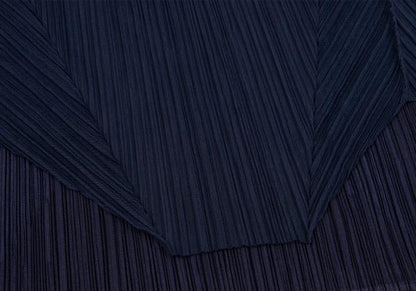PLEATS PLEASE Mesh Pleated Layered Skirt Navy Size 2