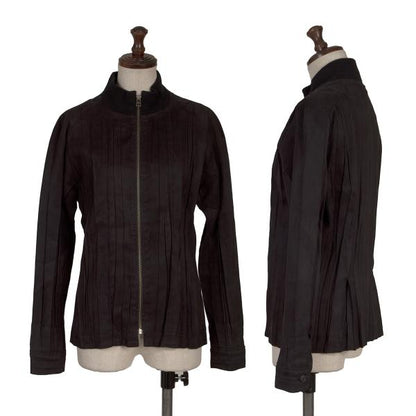ISSEY MIYAKE WHITE LABEL Faux Suede Blouson Black Size 2