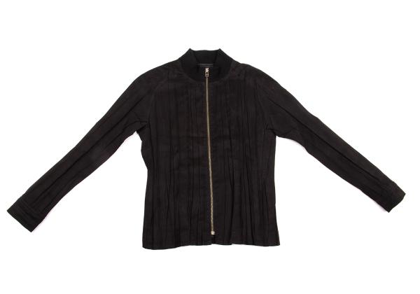 ISSEY MIYAKE WHITE LABEL Faux Suede Blouson Black Size 2