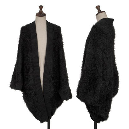 TSUMORI CHISATO DRESS Shaggy Knit Bolero Black Size 2