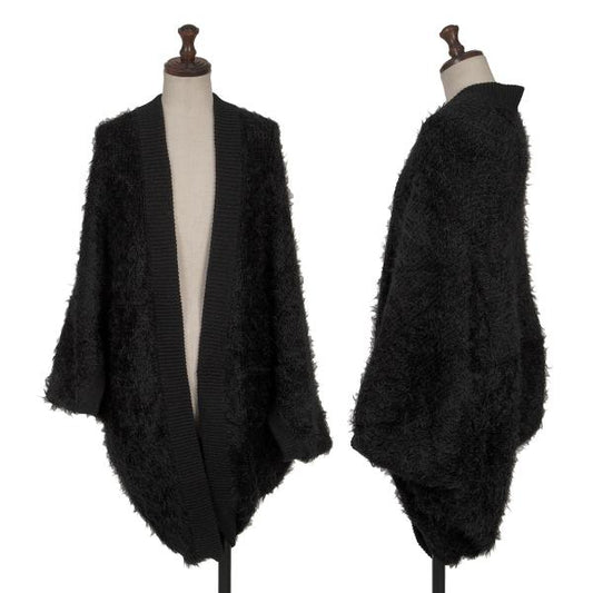 TSUMORI CHISATO DRESS Shaggy Knit Bolero Black Size 2
