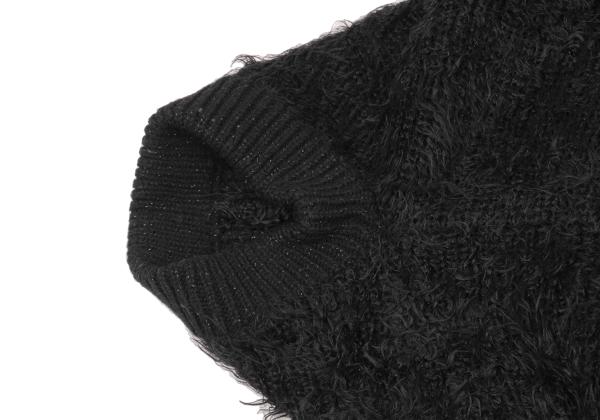 TSUMORI CHISATO DRESS Shaggy Knit Bolero Black Size 2