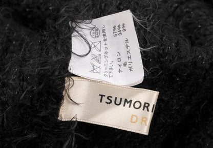 TSUMORI CHISATO DRESS Shaggy Knit Bolero Black Size 2