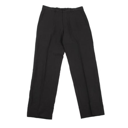 EMPORIO ARMANI Wool Center Crease Pants Black Size 46