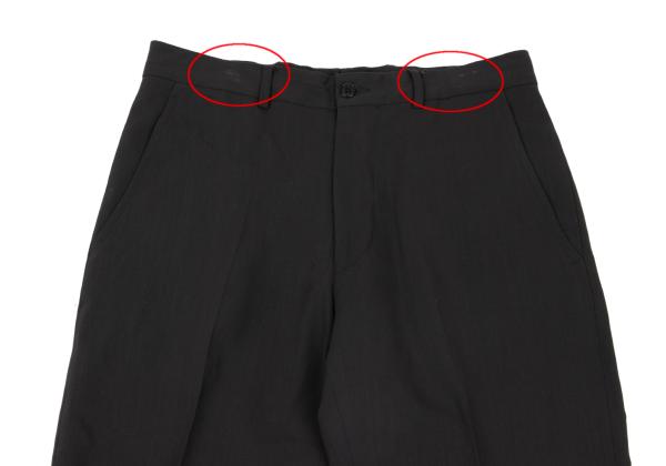 EMPORIO ARMANI Wool Center Crease Pants Black Size 46