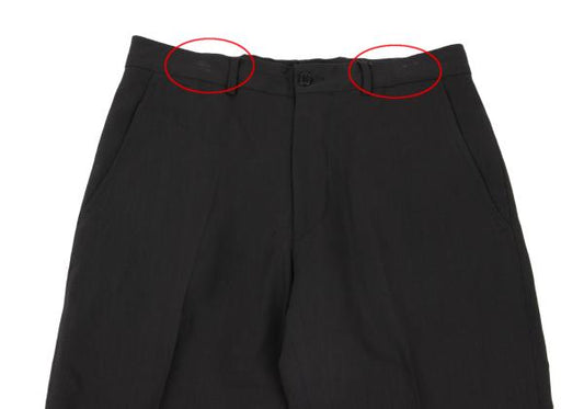 EMPORIO ARMANI Wool Center Crease Pants Black Size 46