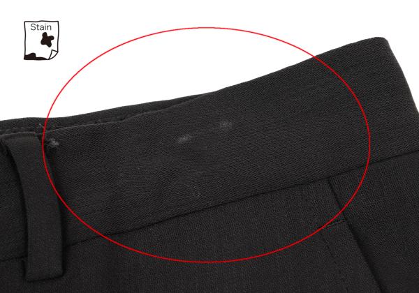EMPORIO ARMANI Wool Center Crease Pants Black Size 46