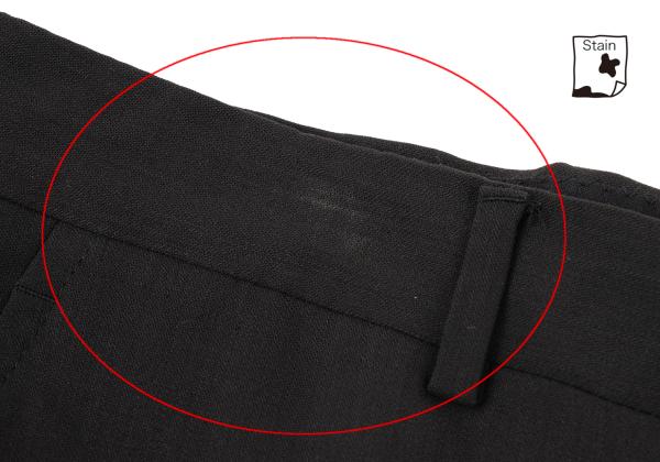 EMPORIO ARMANI Wool Center Crease Pants Black Size 46