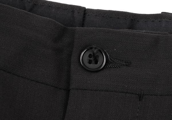 EMPORIO ARMANI Wool Center Crease Pants Black Size 46