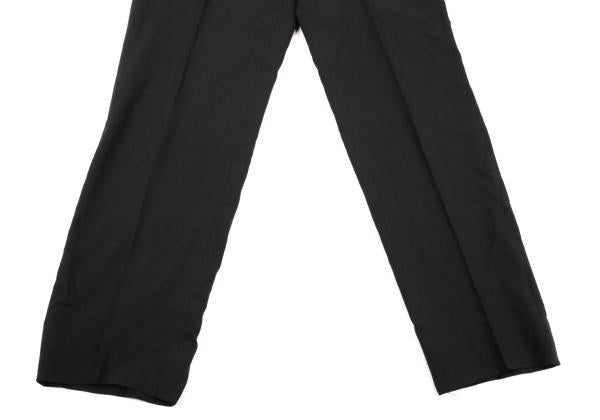 EMPORIO ARMANI Wool Center Crease Pants Black Size 46