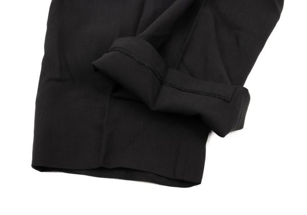 EMPORIO ARMANI Wool Center Crease Pants Black Size 46