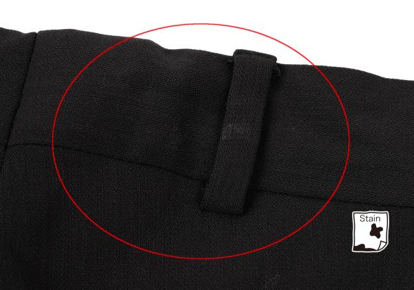 EMPORIO ARMANI Wool Center Crease Pants Black Size 46