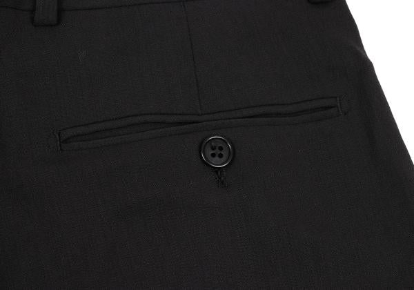 EMPORIO ARMANI Wool Center Crease Pants Black Size 46