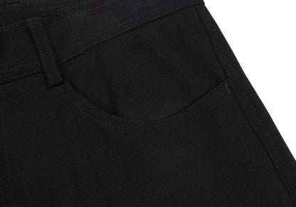 EMPORIO ARMANI Nylon Stretch Straight Pants Black Size 46