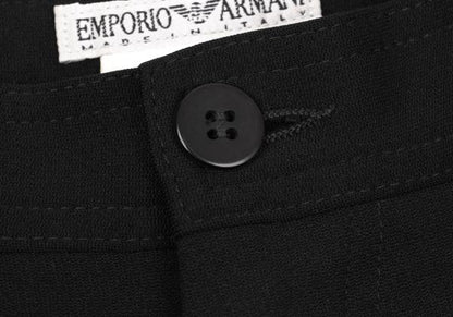 EMPORIO ARMANI Nylon Stretch Straight Pants Black Size 46
