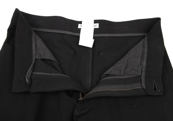 EMPORIO ARMANI Nylon Stretch Straight Pants Black Size 46