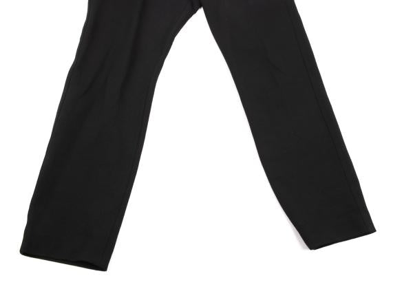 EMPORIO ARMANI Nylon Stretch Straight Pants Black Size 46