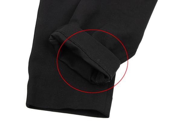EMPORIO ARMANI Nylon Stretch Straight Pants Black Size 46