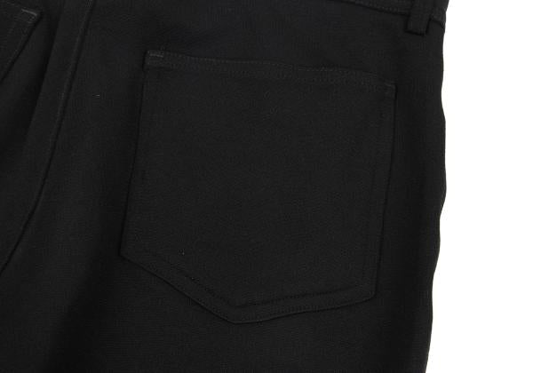 EMPORIO ARMANI Nylon Stretch Straight Pants Black Size 46