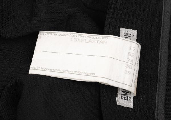 EMPORIO ARMANI Nylon Stretch Straight Pants Black Size 46