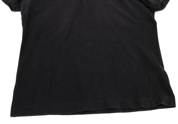 GUCCI Pique Point Embroidered Polo Shirt Navy Size S