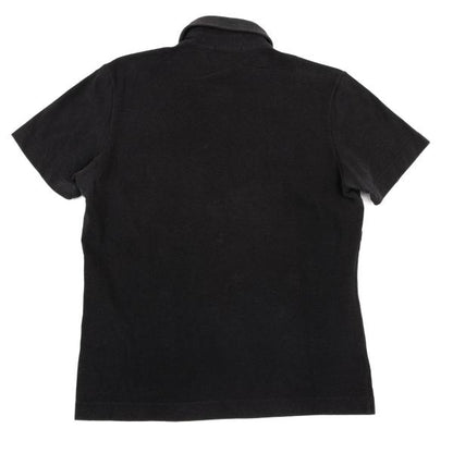 GUCCI Pique Point Embroidered Polo Shirt Navy Size S