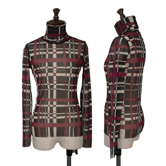 Jean Paul GAULTIER FEMME Hand-Drawn Check Top Black Size 40