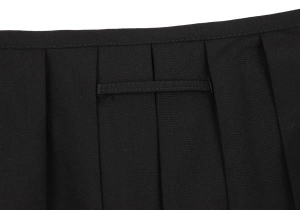 Jean Paul GAULTIER FEMME Wool Pleated Skirt Black Size 40